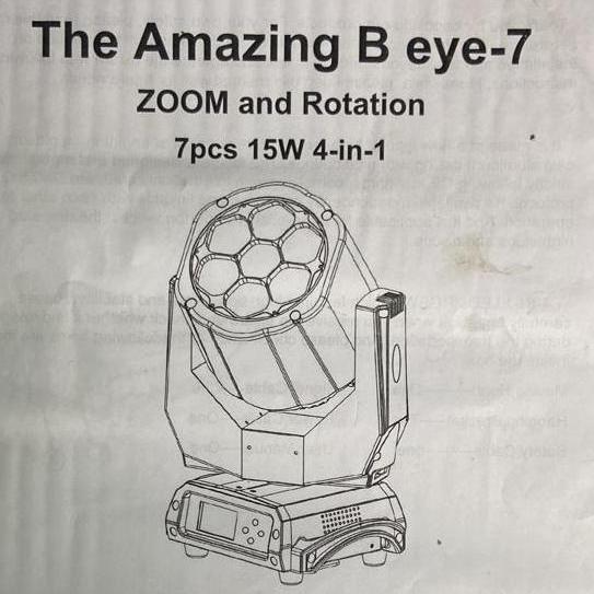 The Amazing B eye-7 ZOOM and Rotation 7pcs 15W 4-in-1