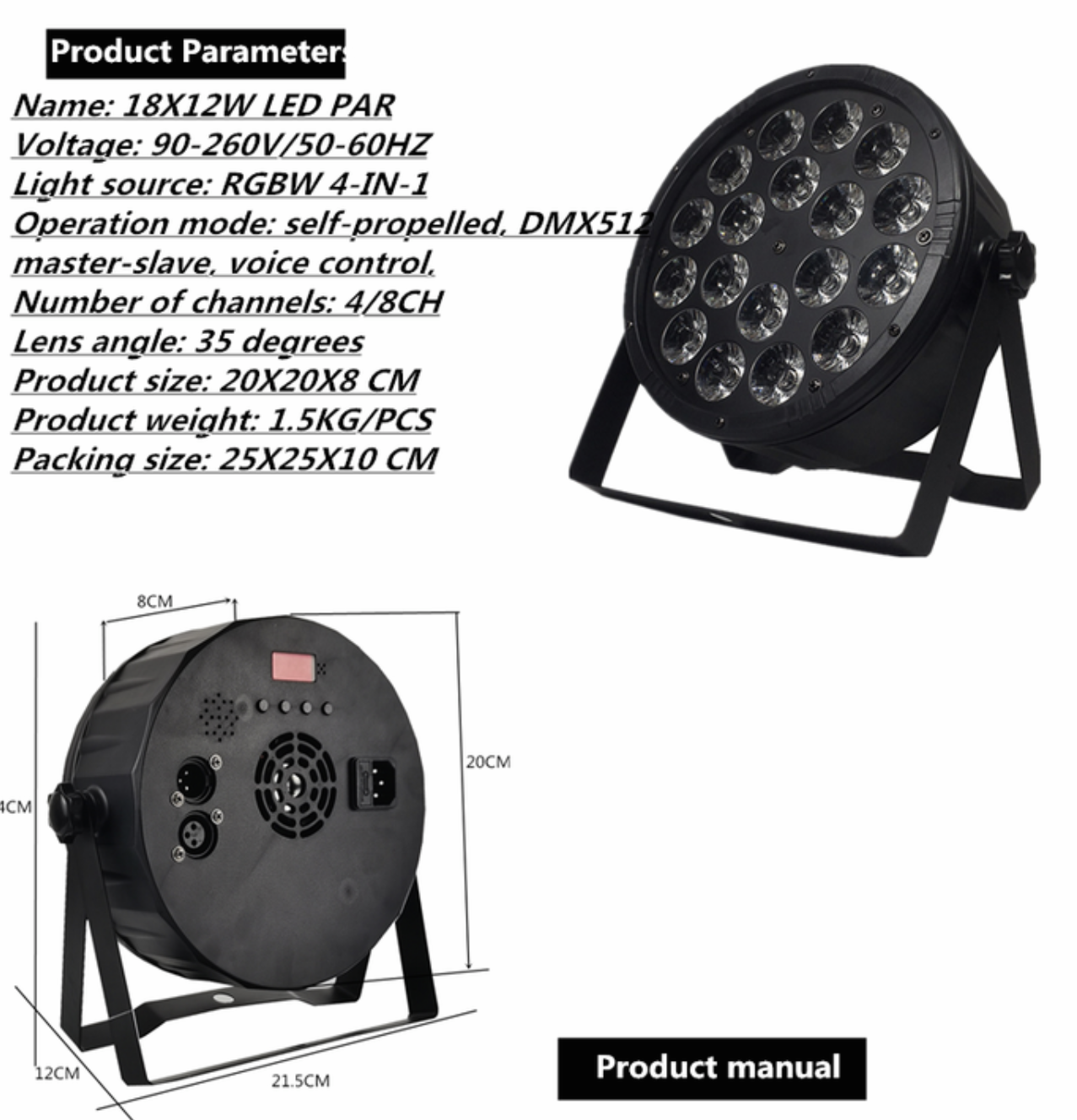 Led Par 18x12